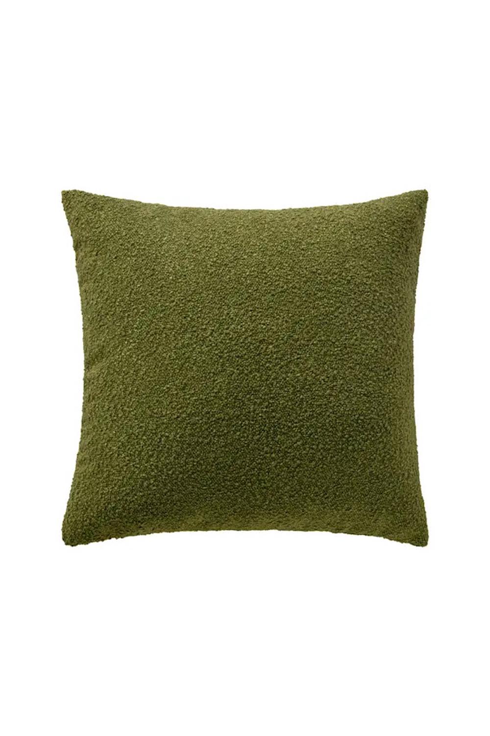 Cadence & Co. Blake Boucle Cushion (Moss Green) - 50x50cm, 9347563034433
