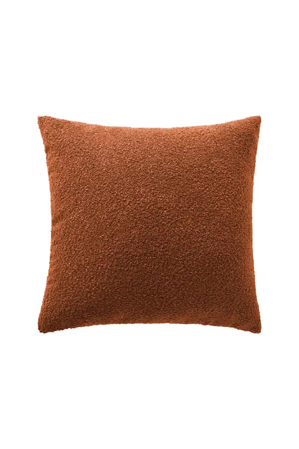 Cadence & Co. Blake Boucle Cushion (Rust) - 50x50cm, 9347563034457