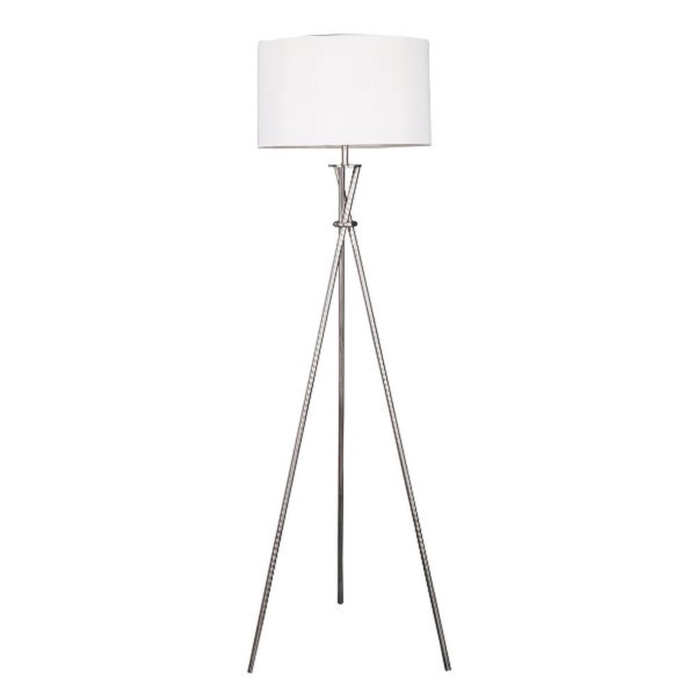 Sherwood Lighting Art Deco Tripod Floor Lamp White, 9347563041059