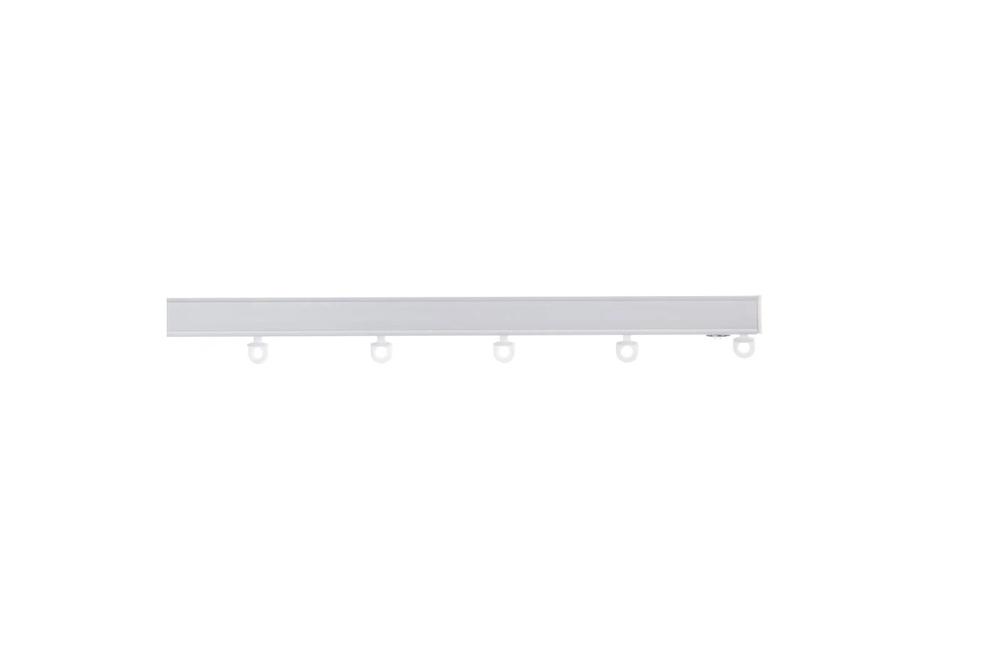 Cadence & Co S-Fold Curtain Track Set + S-Fold Wand (White) - 280cm, 9347563046962
