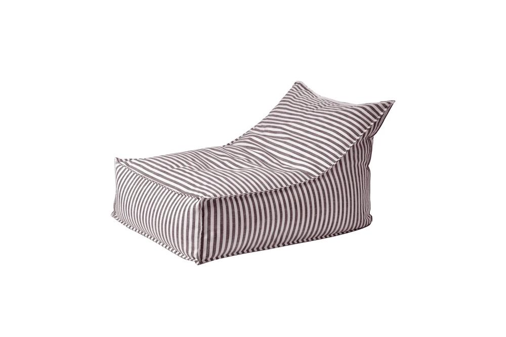 Cadence & Co Oscar Faux Linen One Seater Bean Bag Lounge Cover (Cacao) - 400L capacity | W80 x L98 x H70cm, 9347563047310