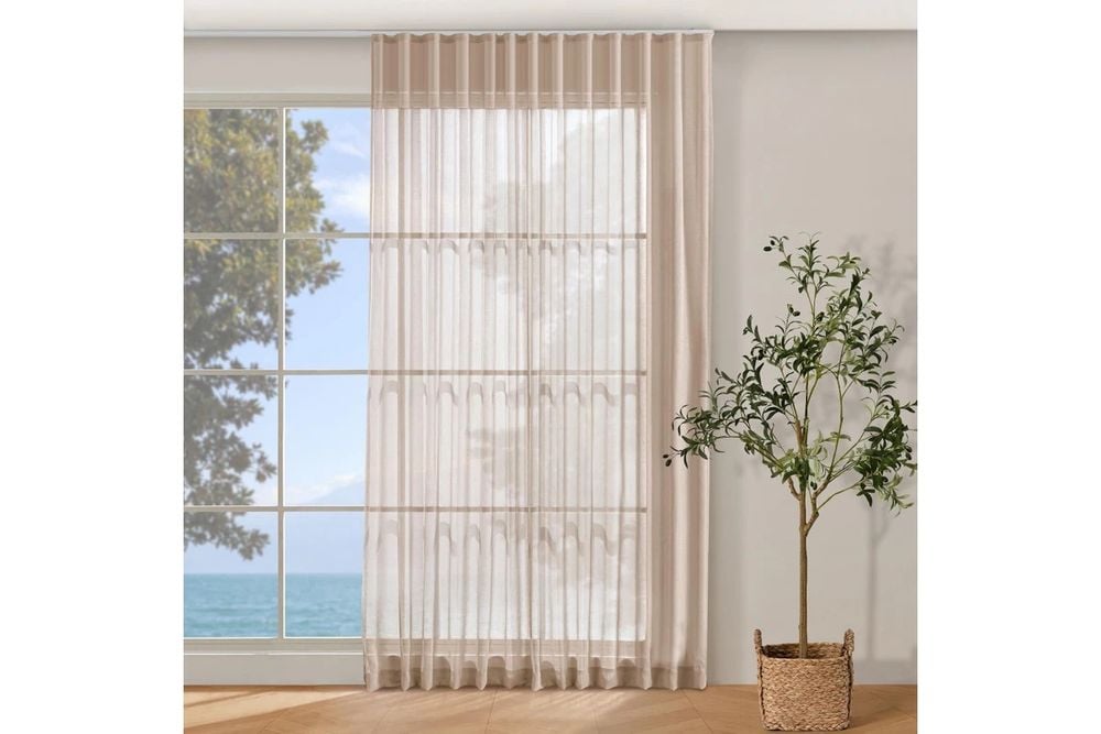 Cadence & Co Kirra Sheer S-Fold Curtain (Desert Rose) - 260x280cm - Fits 140cm Track by Cadence & Co - ISBN: 9347563052772