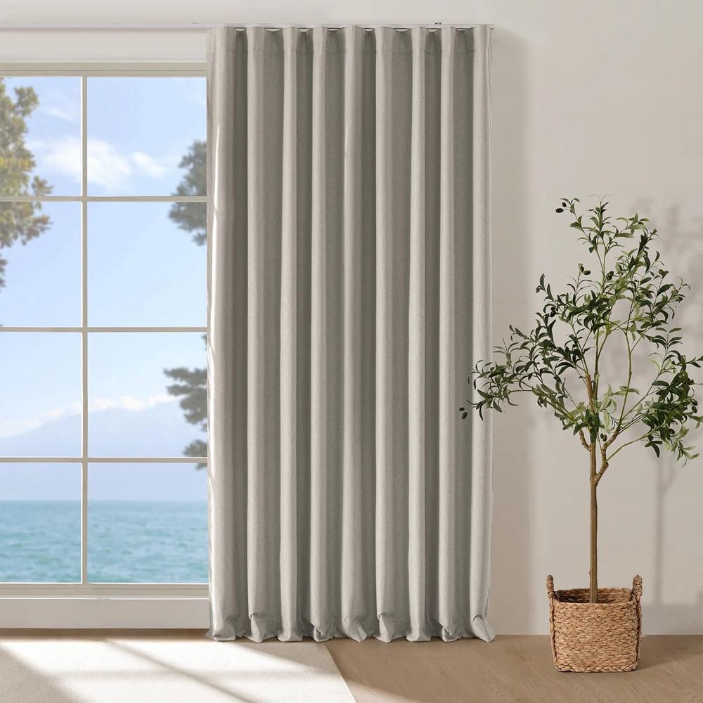 Cadence & Co Bennett Faux Linen Blockout S-Fold Curtain (Natural) - 630x280cm - Fits 360cm Track by Cadence & Co - ISBN: 9347563053052