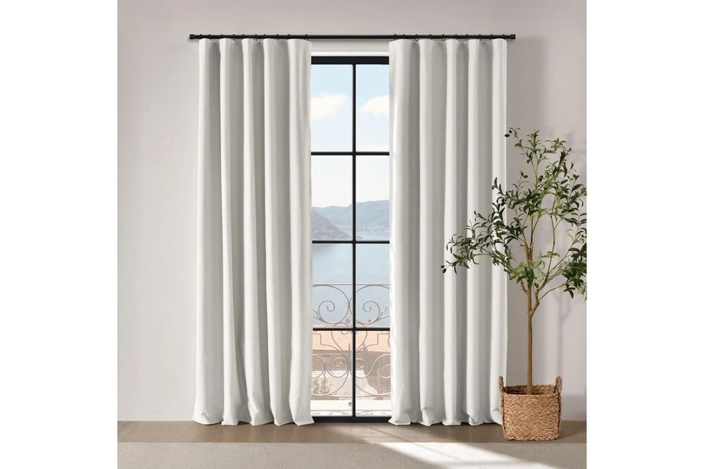 Cadence & Co Bennett Faux Linen Blockout Multi Header Curtain, Twin Pack (Cloud) - 135x223cm by Cadence & Co - ISBN: 9347563053427