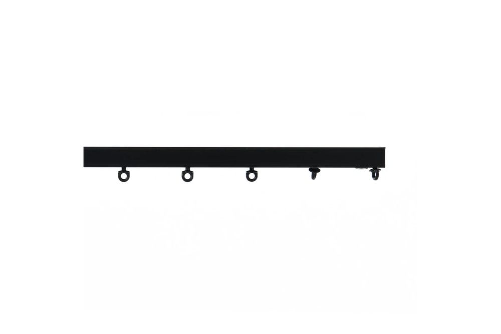 Cadence & Co S-Fold Curtain Track Set + S-Fold Wand (Black) - 220cm by Cadence & Co - ISBN: 9347563055919