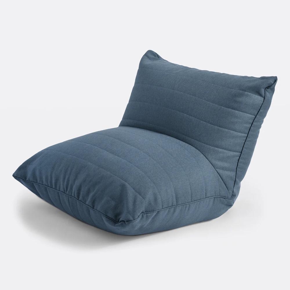 Cadence & Co. Linoire Quilted Beanbag Lounger (Atlantic Blue), 9347563056039
