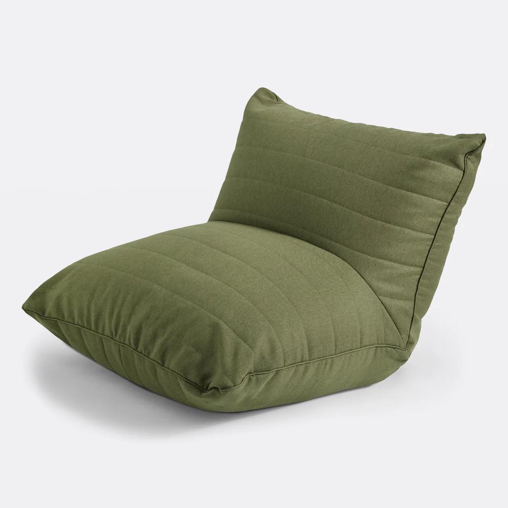 Cadence & Co. Linoire Quilted Beanbag Lounger (Moss Green), 9347563056053