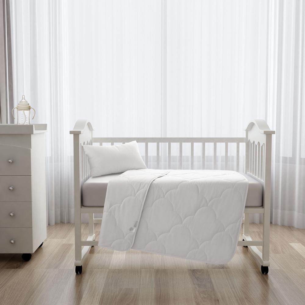 Natural Home Summer Cotton Quilt (White) - Cot Size, 9347563070110