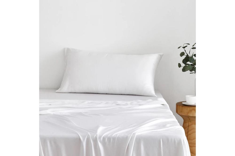 Natural Home Luxe Mulberry Silk Pillowcase 25 Momme Pillowcase (White) - 50x90cm, 9347563071391