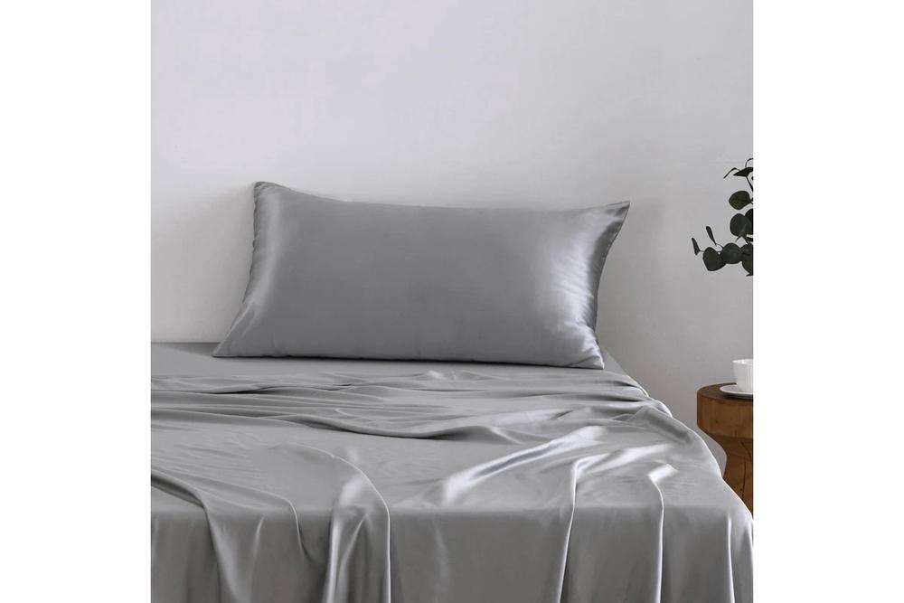 Natural Home Luxe Mulberry Silk Pillowcase 25 Momme Pillowcase (Grey) - 50x90cm, 9347563071407