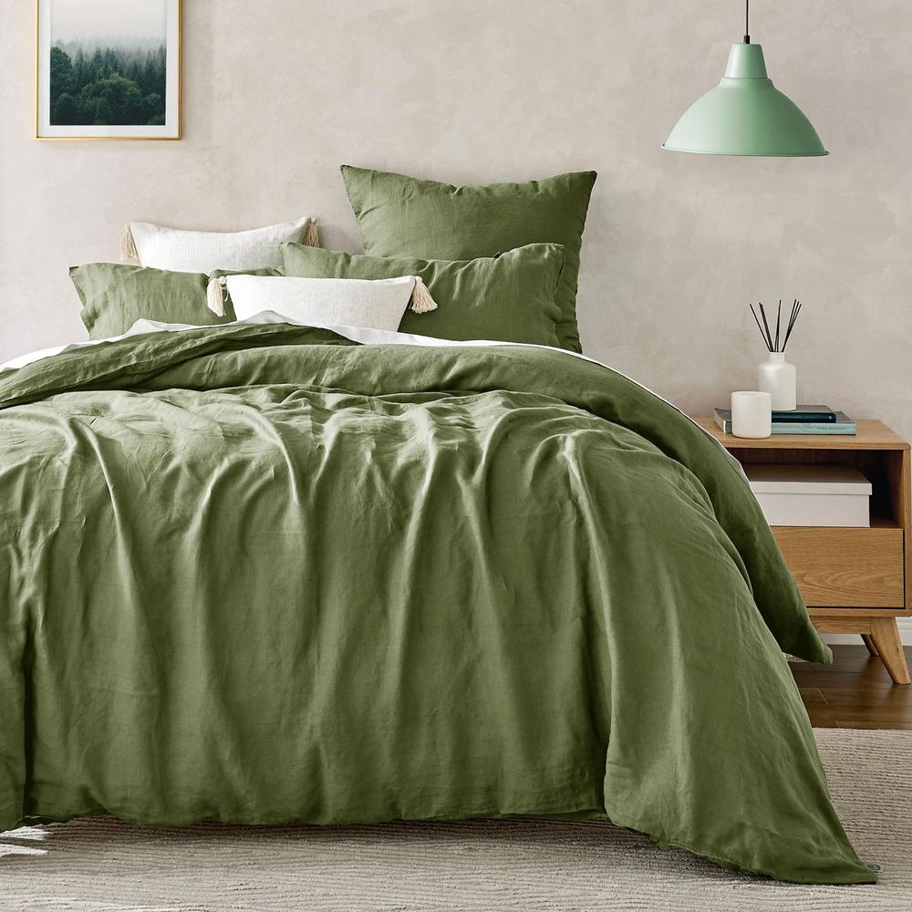 Natural Home Linen 100% European Flax Linen Quilt Cover Set (Hunter ) - Queen by Natural Home - ISBN: 9347563071605