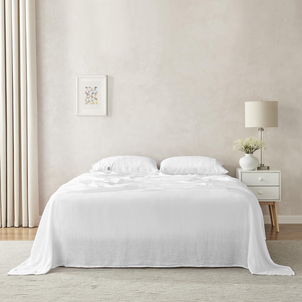 Natural Home Linen Sheet Set (White) - King, 9347563074538
