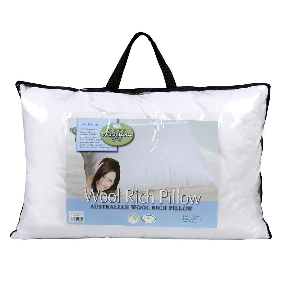 Australian Wool Rich Pillow Medium Profile - 48x73cm, 9347563090767