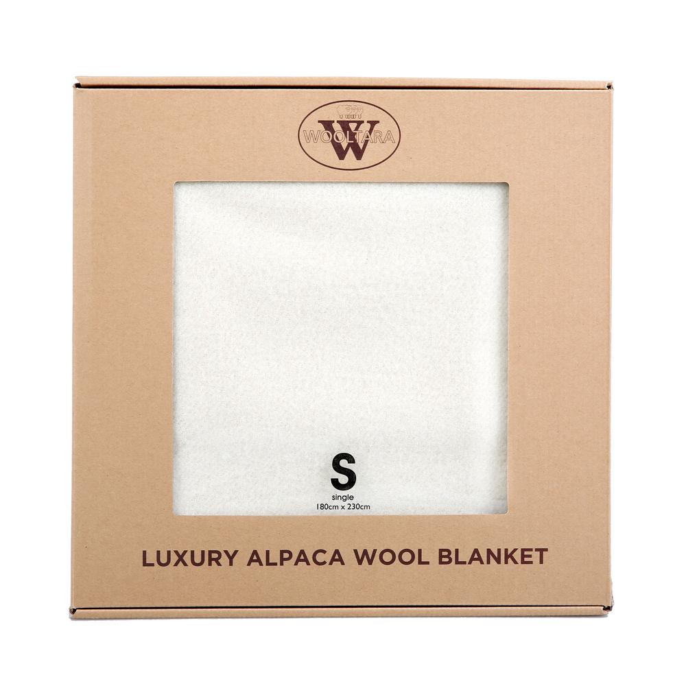 Wooltara Alpaca Wool Blanket (Cream) Double Bed Buy online at The Nile