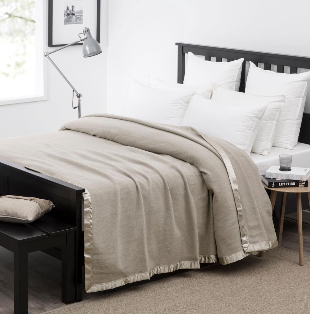 Wooltara Alpaca Wool Blanket (Latte) Single Bed Buy online at The Nile