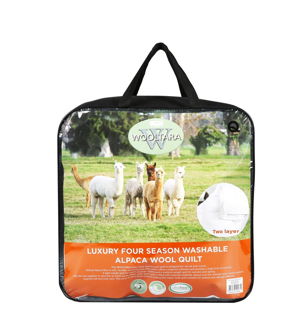 Wooltara Four Season Alpaca Wool Quilt Supa King Bed Buy online at