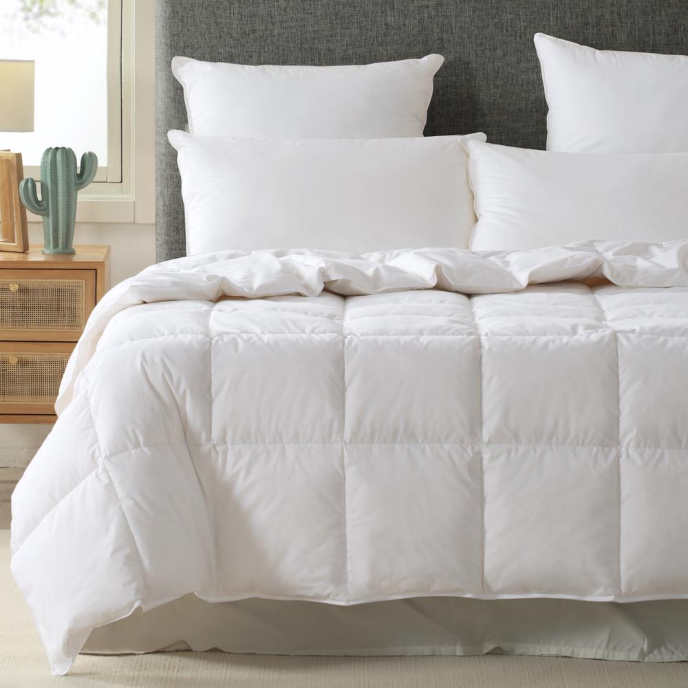 Dreamaker 50 50 White Duck Down Feather Quilt King Single Bed