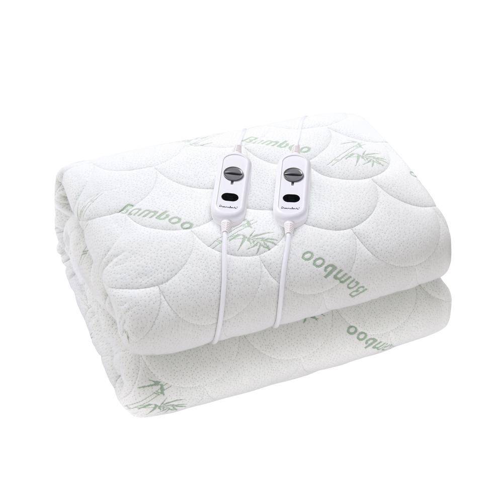 Dreamaker Bamboo Quilted Electric Blanket (White) Queen Buy online