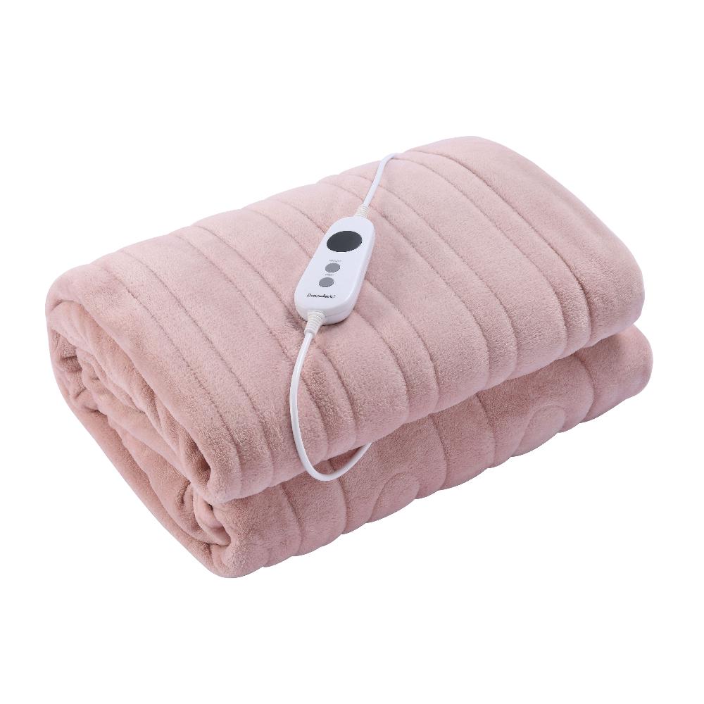 Dreamaker Coral Fleece Heated Throw (Blush Pink) 200x180cm Buy