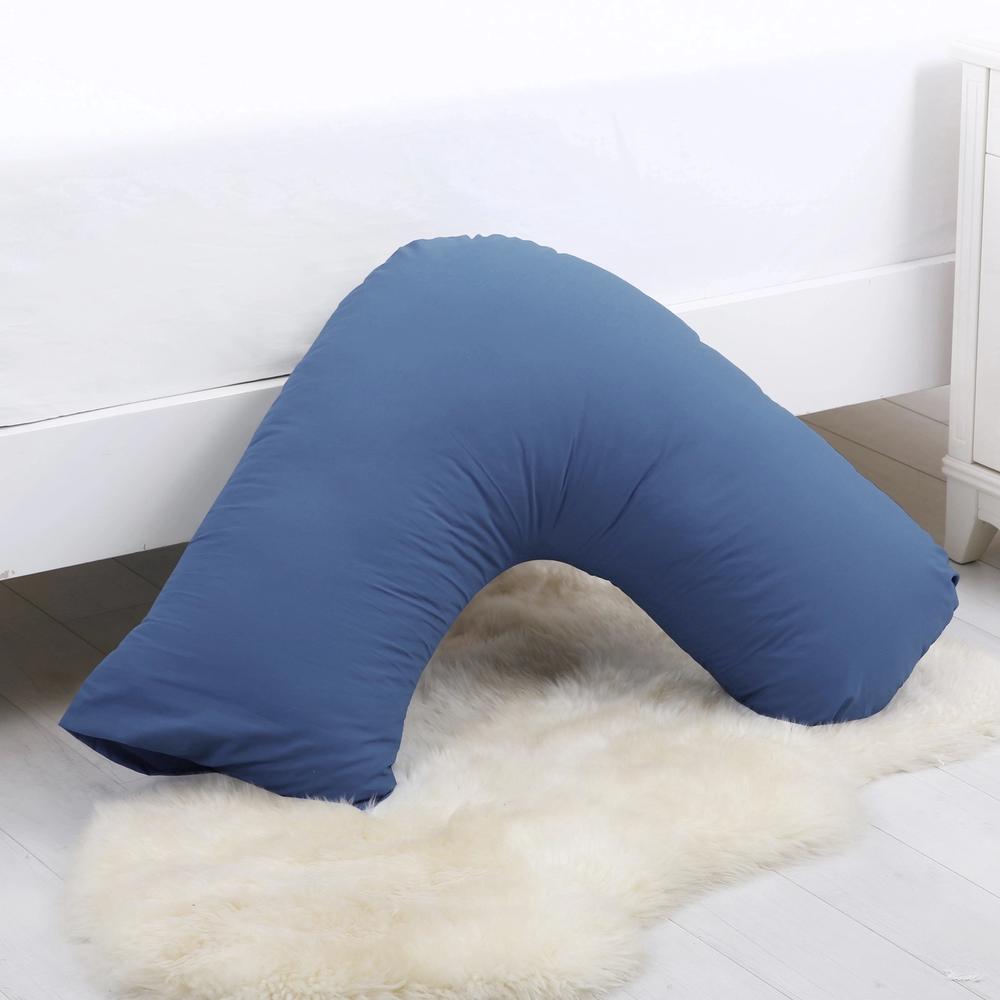 Dreamaker Plain Dyed Pillowcase (Blue) V Shape Buy online at The Nile