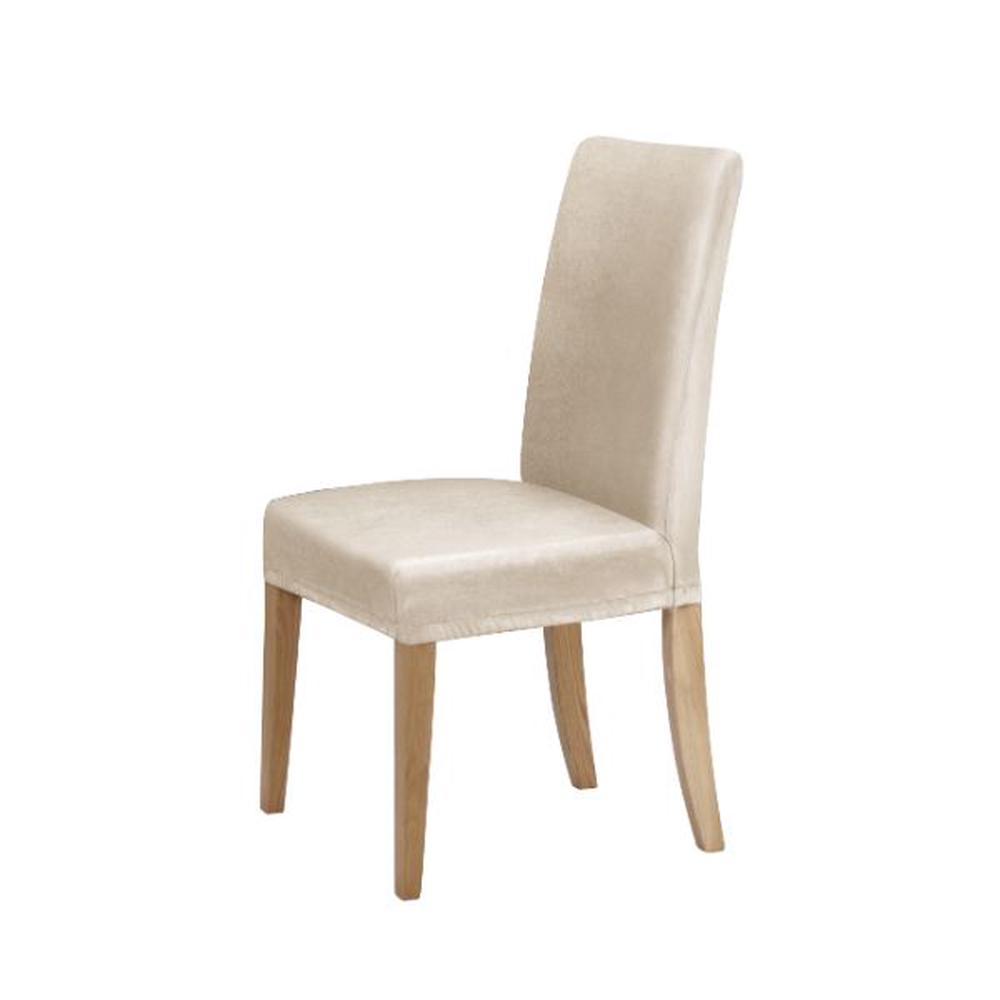 Home Premium Faux Suede Dining Chair Cover (Cream), 9347563800892