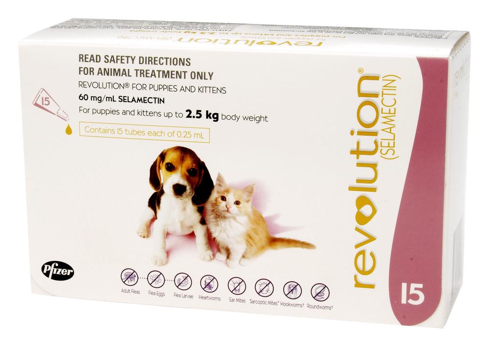 Revolution Flea & Worm Control for Puppies and Kittens, Pack of 15 Buy online at The Nile