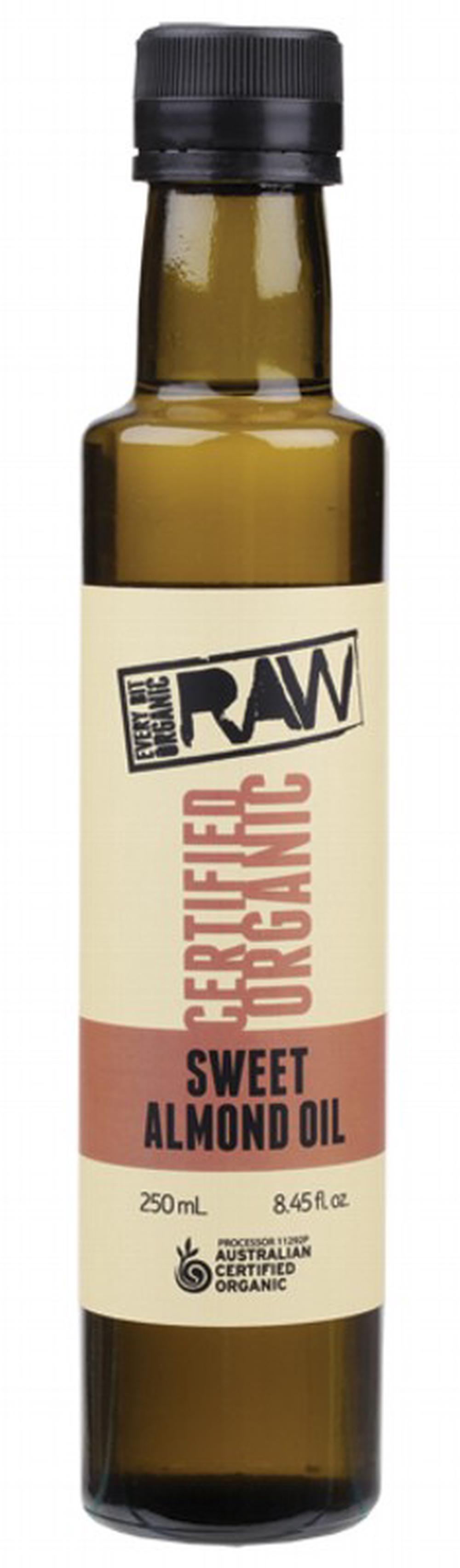 Every Bit Organic Raw Sweet Almond Oil - 250mL, 9348082000725
