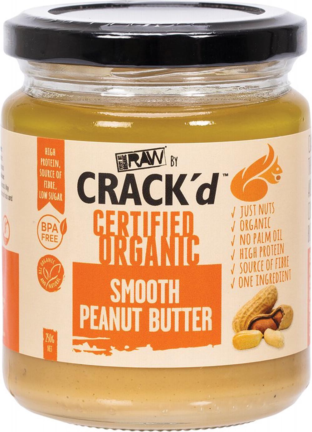 Crack'd Nut Spread (Smooth Peanut Butter) - 250g, 9348082048000