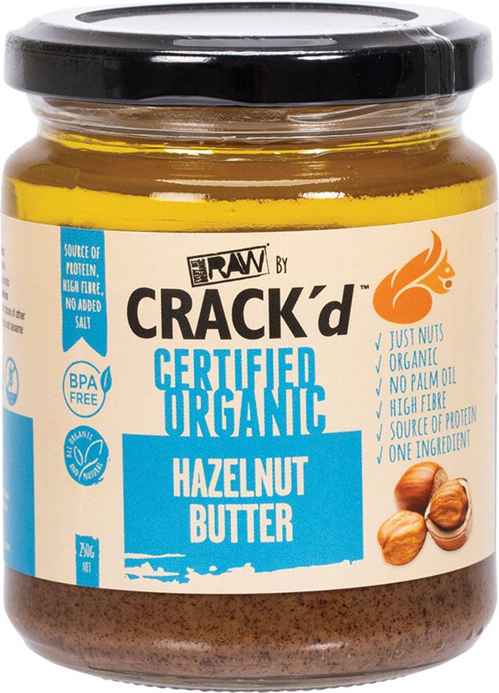 Every Bit Organic Raw Crack'd Nut Spread (Hazelnut Butter) - 250g, 9348082048031