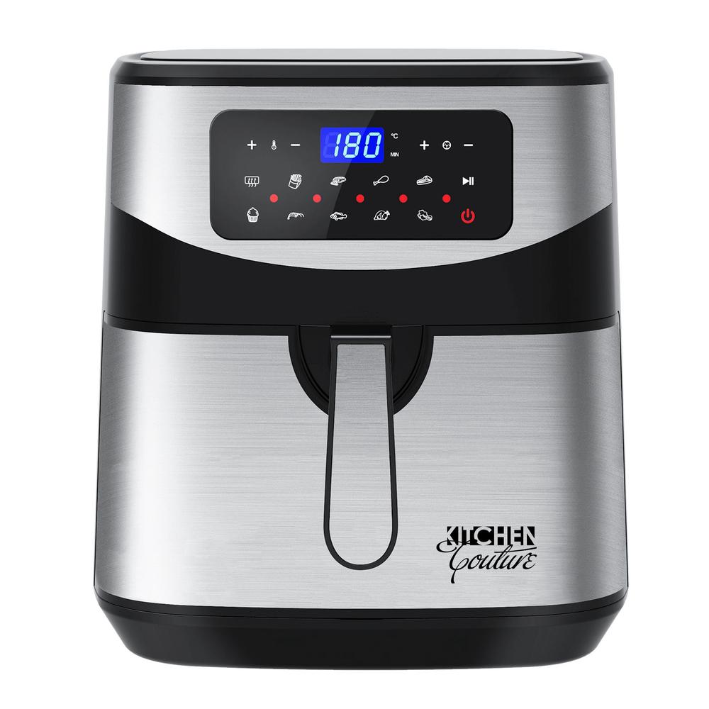 Kitchen Couture Multifunctional LCD One Touch Display Air Fryer (Silver