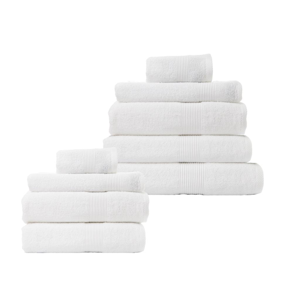Royal Comfort Cotton Bamboo Towel Bundle Set 450GSM Luxurious , 9 Piece