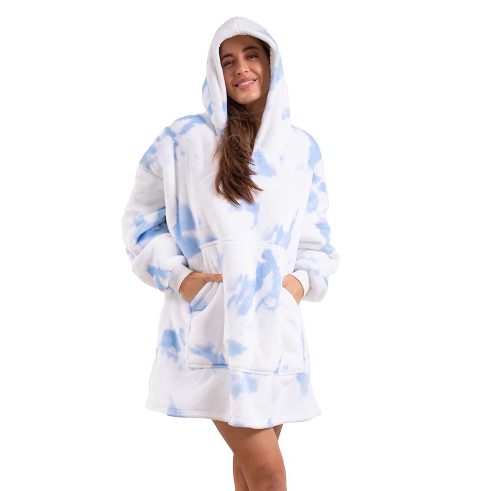 Royal Comfort Premium Snug Hoodie Nightwear Reversible Fleece