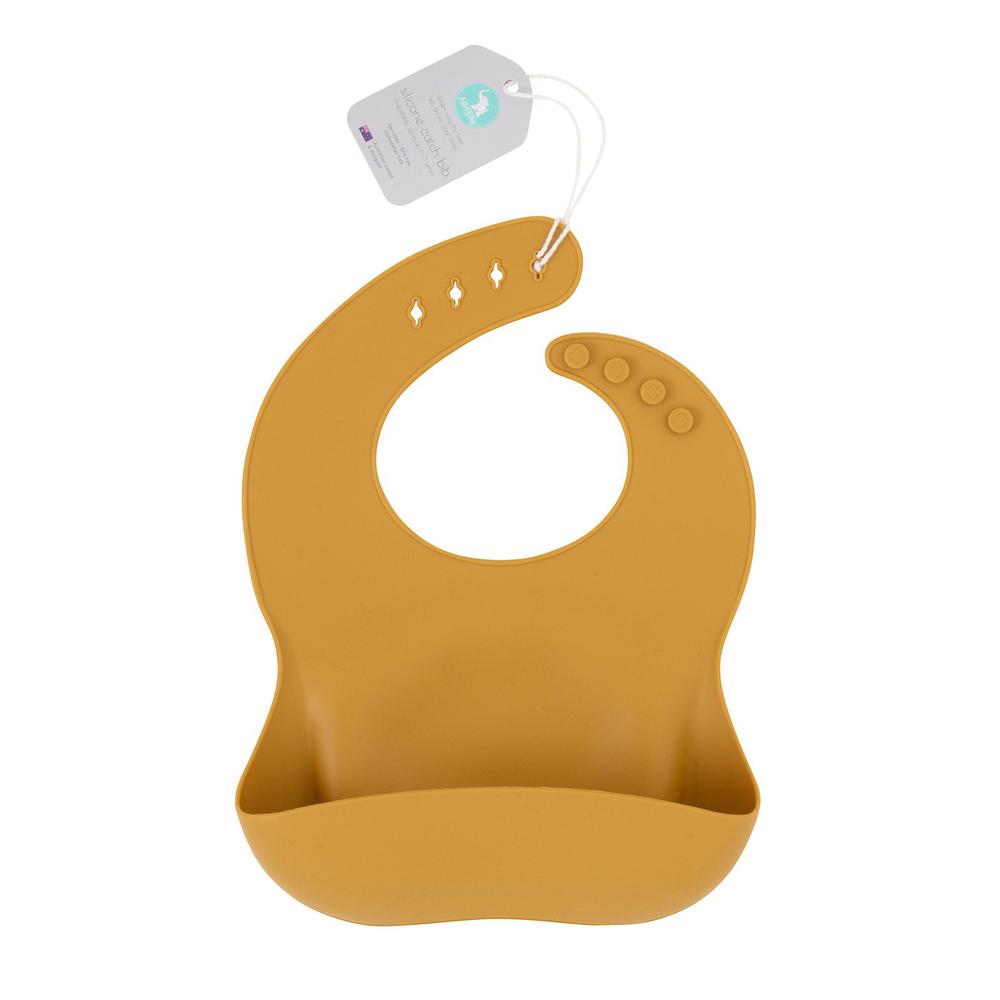 All4Ella Silicone Bib (Mustard) | Buy online at The Nile