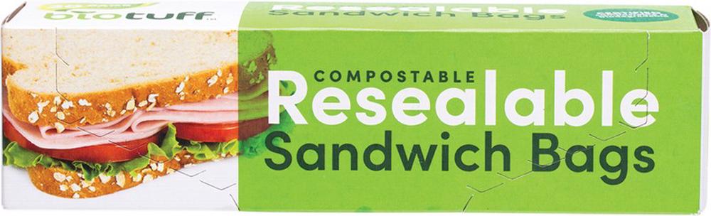 Biotuff Resealable Sandwich Bags, 30 Pack, 9349780000260