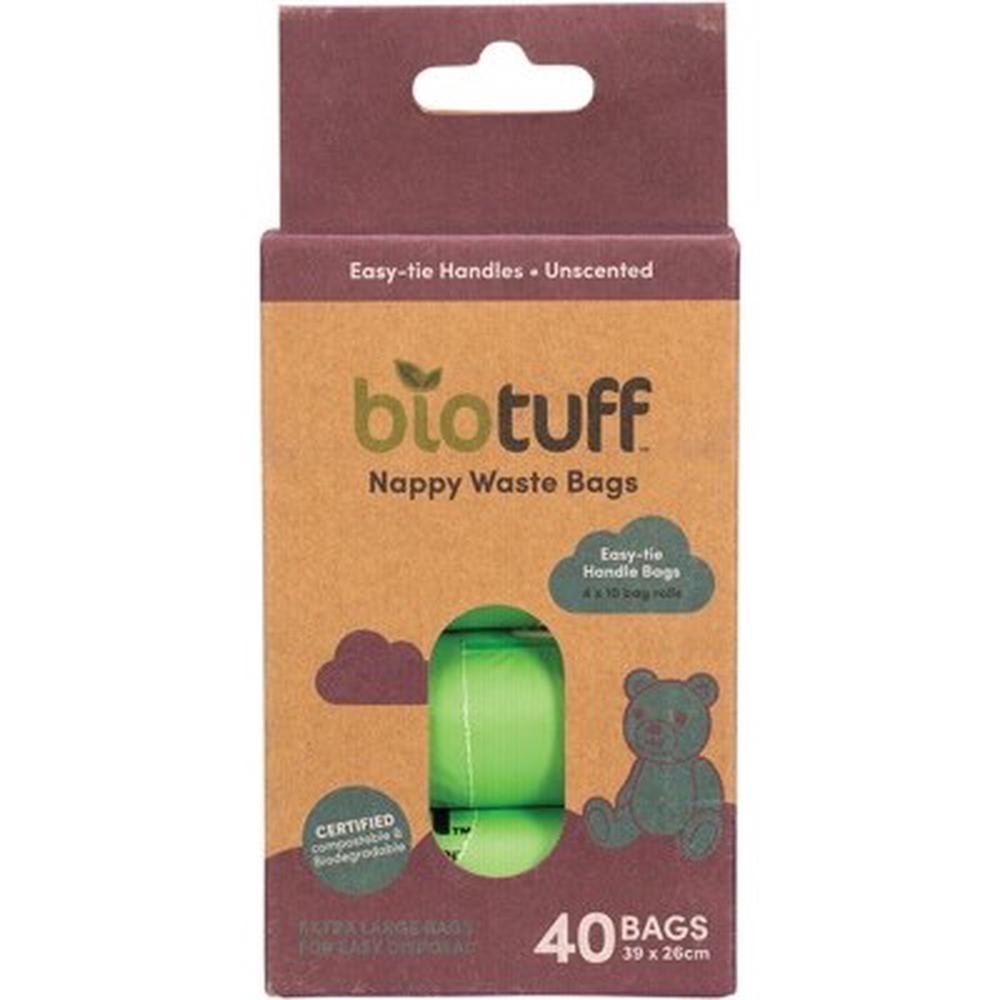 Biotuff Nappy Waste Bags Refill Bag Rolls, 40 Piece Buy online at The