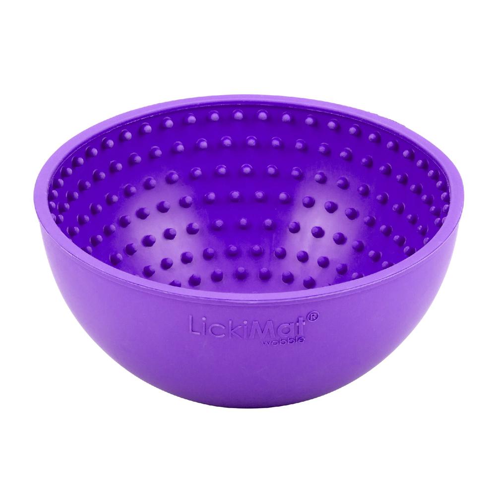 Wobble Slow Feeder Boredom Buster Dog Food Bowl (Purple), 9349785005123