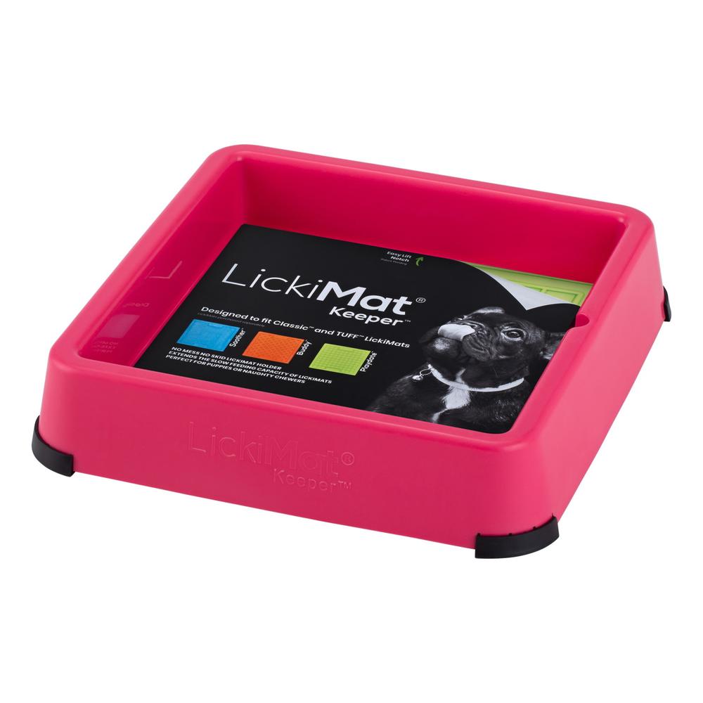 The Keeper Lickmat Pad Holder for Standard Size Lickimats (Pink) Buy