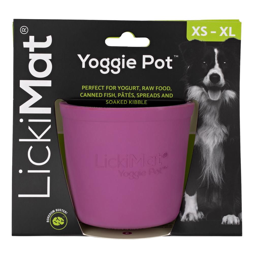 Yoggie Pot Slow Feeder Dog Bowl (Purple), 9349785005994