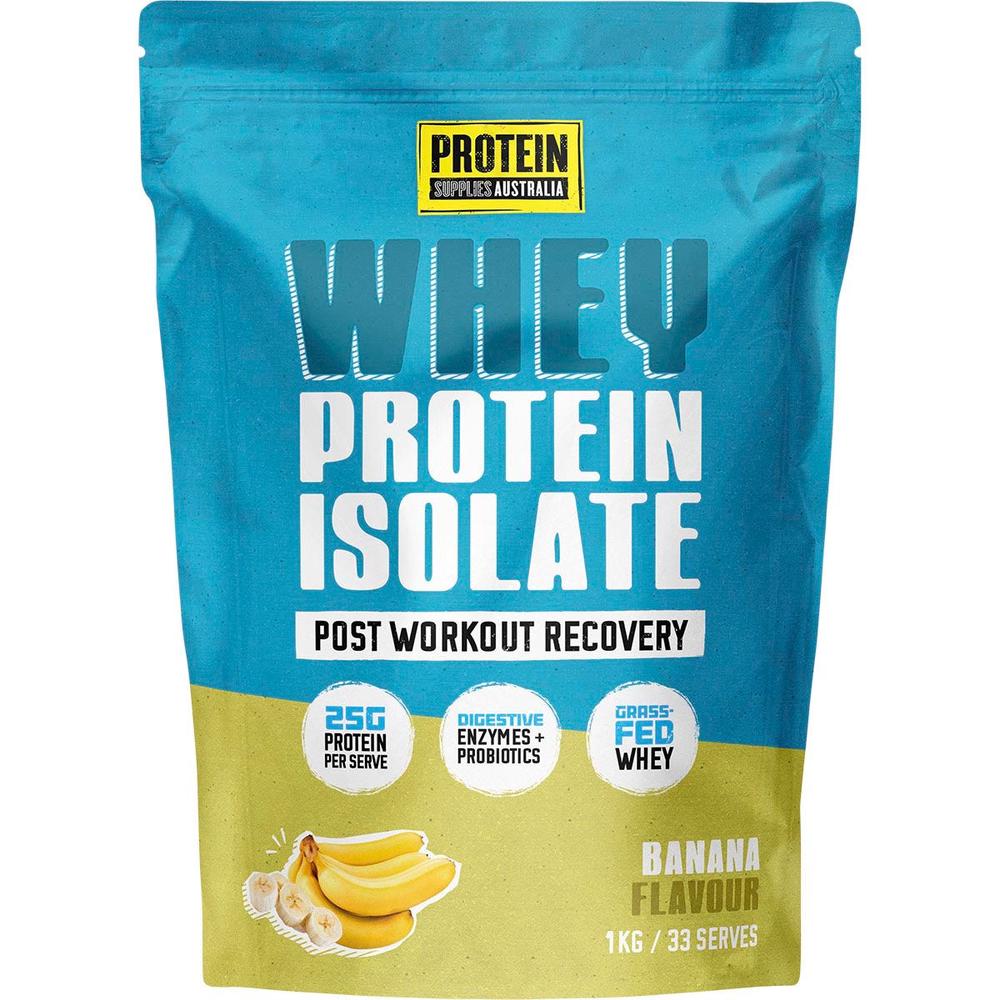 WPI Whey Protein Isolate Banana - 1kg, 9350181005402