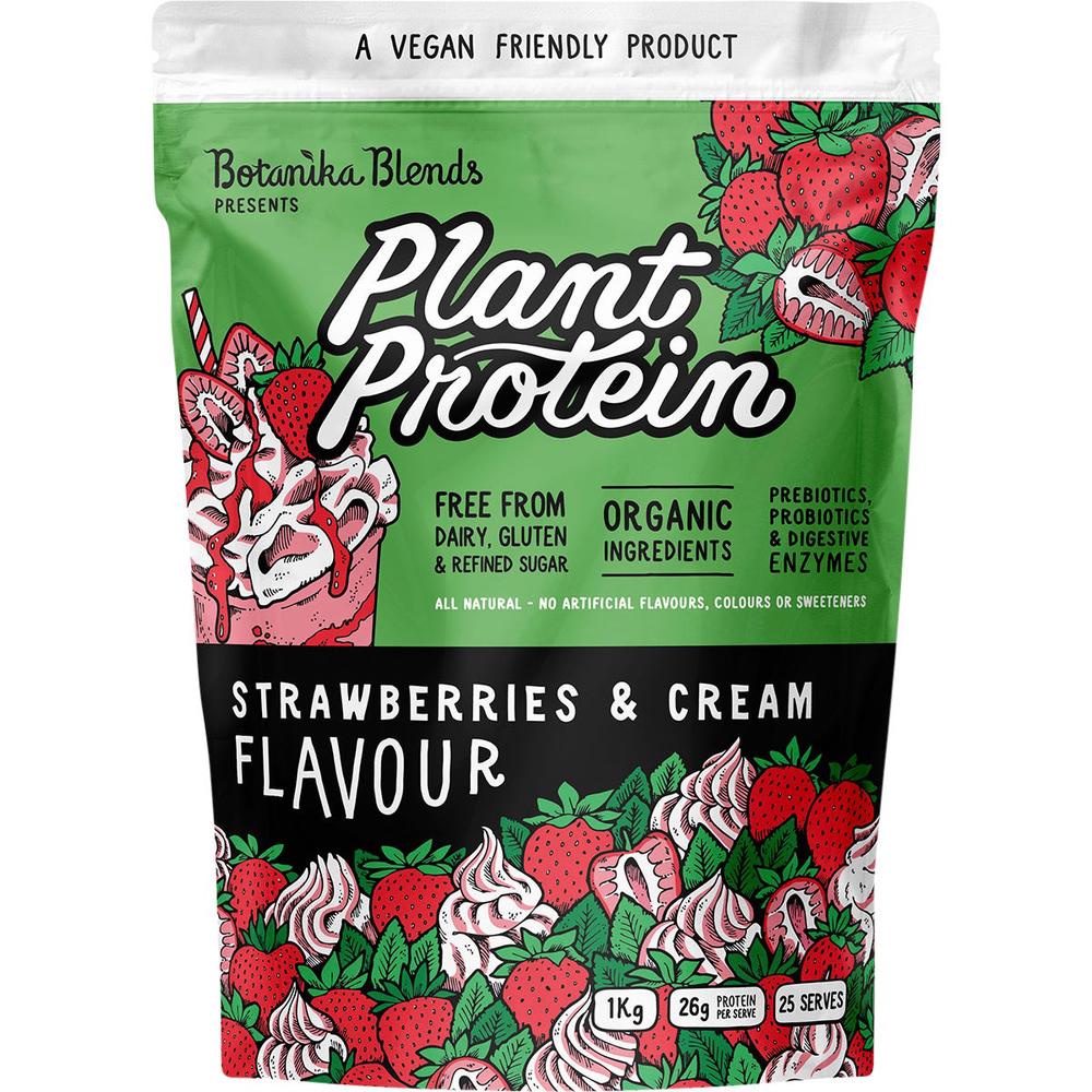 Plant Protein Strawberries & Cream - 1kg, 9350181006195