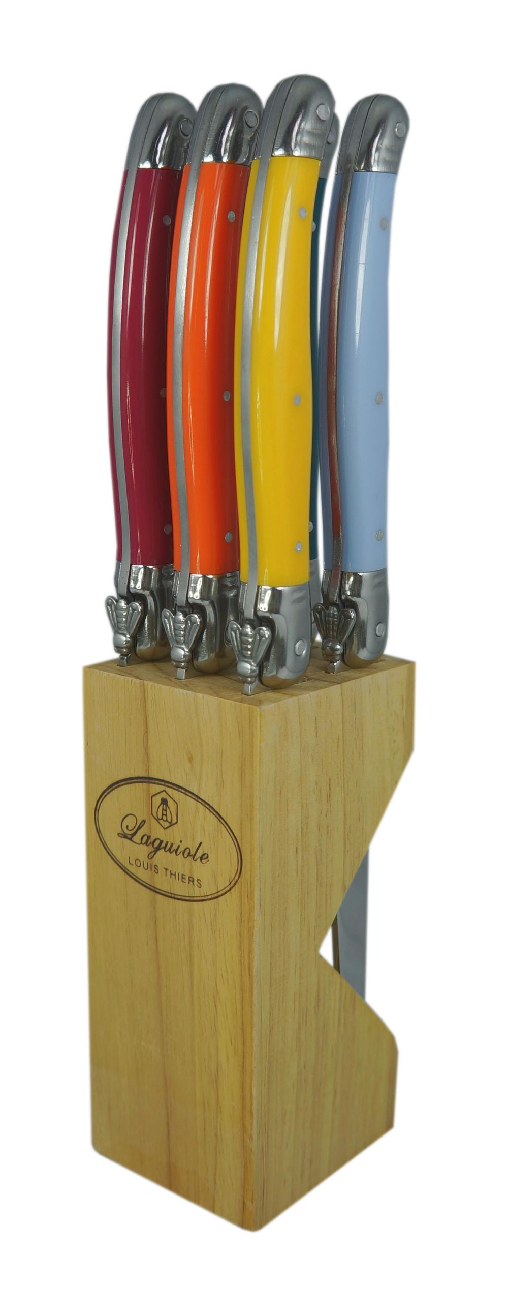 Laguiole Louis Thiers 6Piece Steak Knife Set In Timber Block Buy