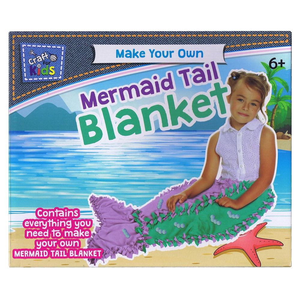 BMS Make-Your-Own Craft Kit (Mermaid Tail Blanket), 9350375005966