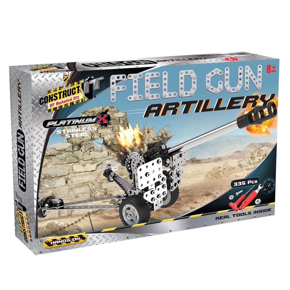 Construct-It Building Set - Field Gun Artillery, 9350375008028