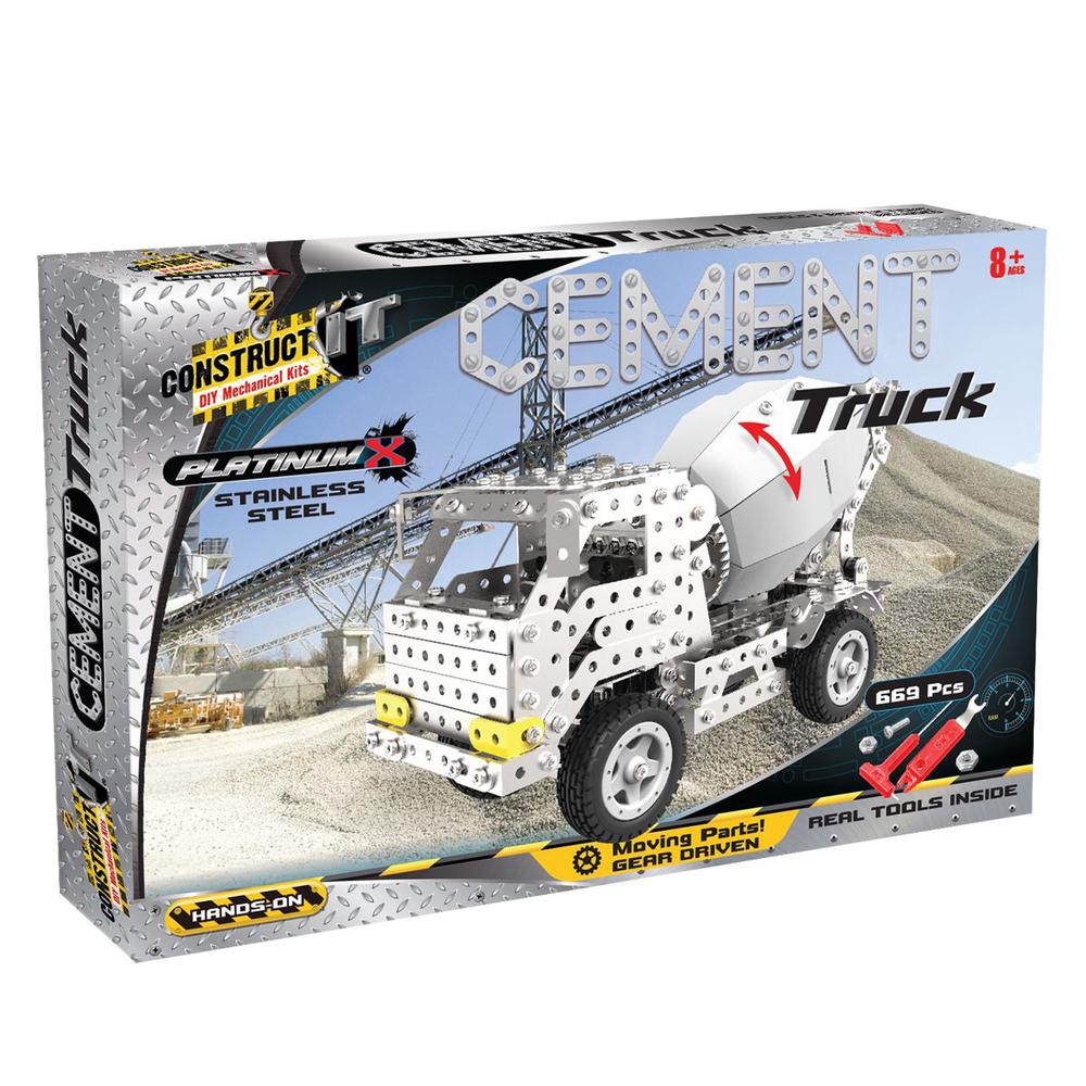 Construct-It Building Set - Cement Truck, 9350375008042