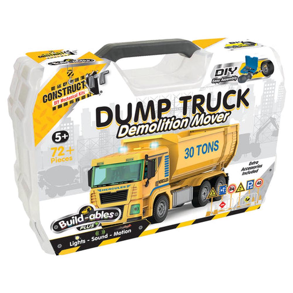 Build-ables Plus - Dump Truck, Demolition Mover, 72 Piece, 9350375011387
