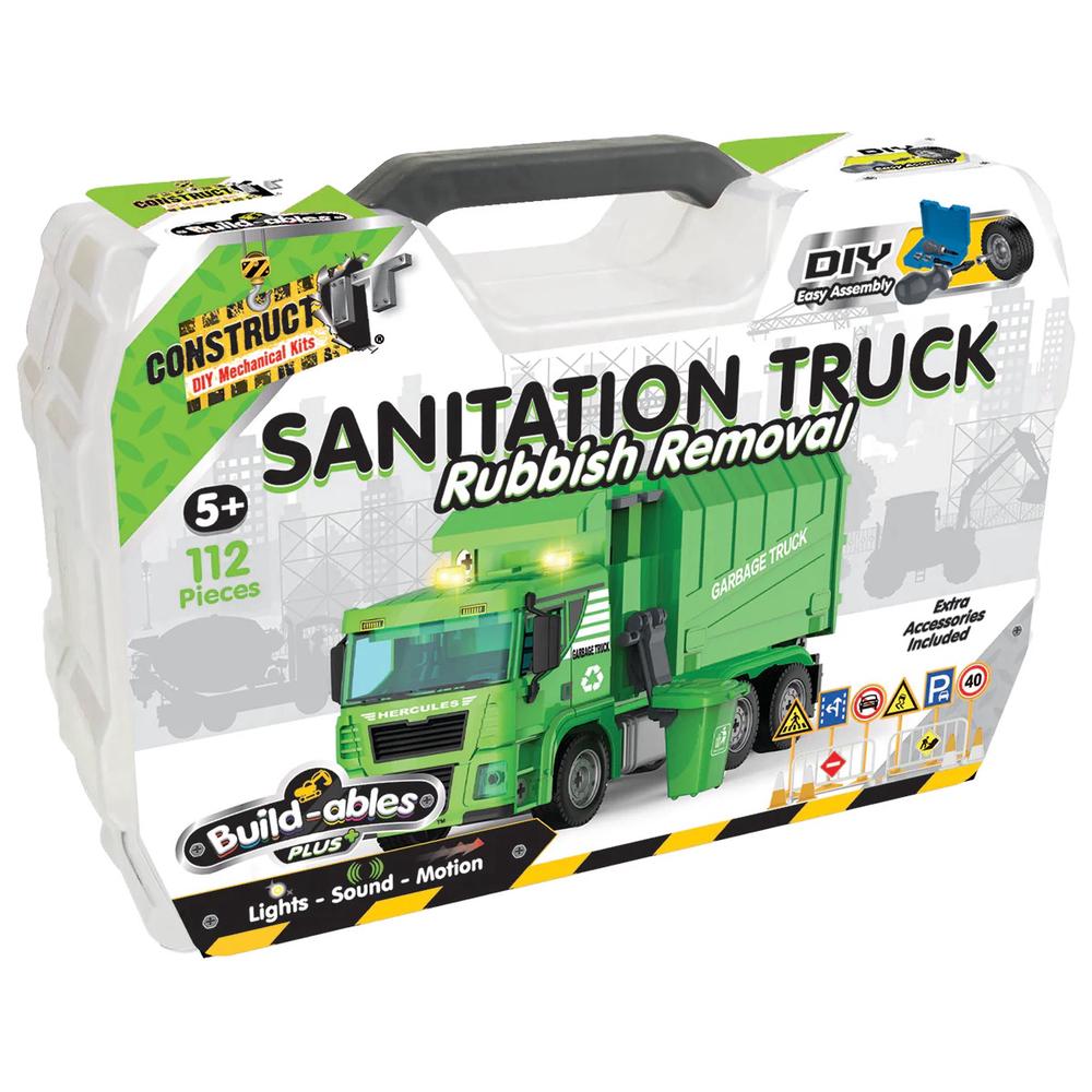 Construct IT Builda-bles Plus - Sanitation Truck, Rubbish Removal, 9350375011431