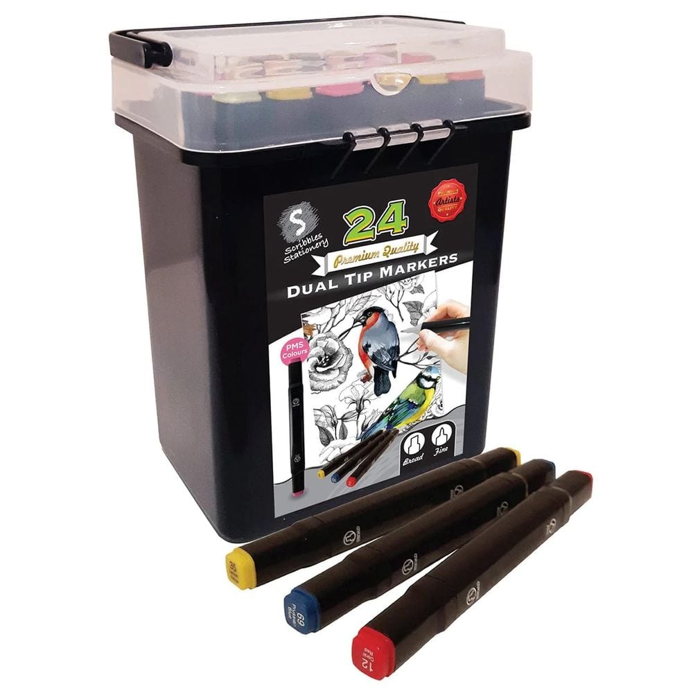 Scribbles Stationery Dual Markers, 24 Piece by Scribbles Stationery - ISBN: 9350375012100