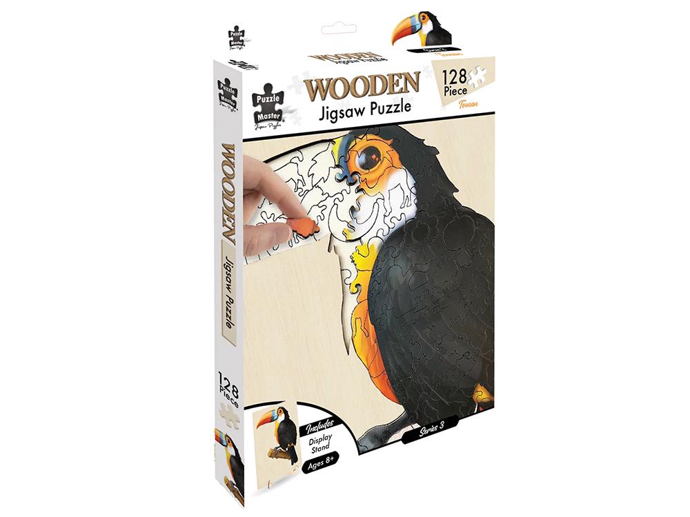 Puzzle Master Toucan Wooden Jigsaw Puzzle, 127pc, 9350375013848