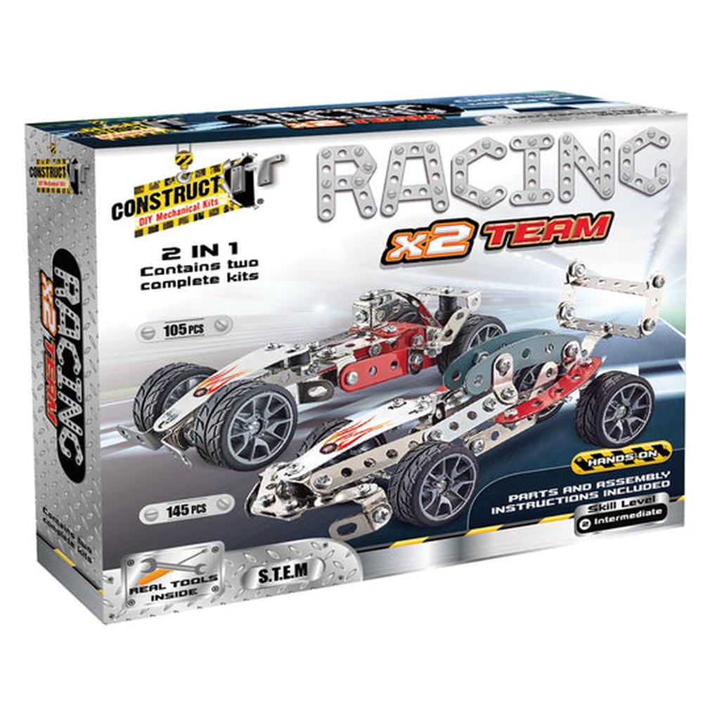 Construct IT Racing Team 2-in-1 Car, 250 Piece, 9350375013879
