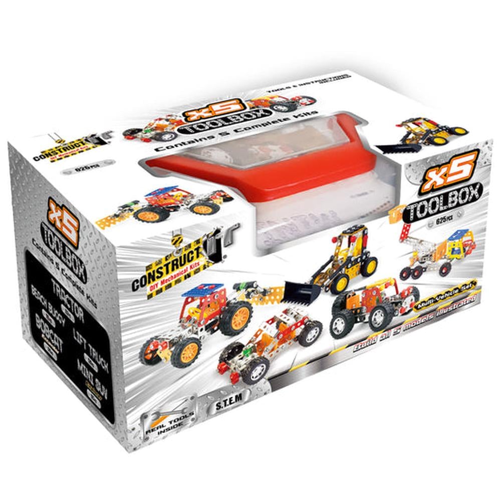 5-in-1 Toolbox, 625 Piece, 9350375013916